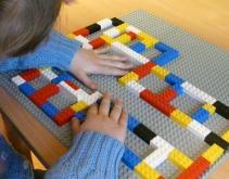 Fotografia: Plan części Internatu wykonany z klocków Lego